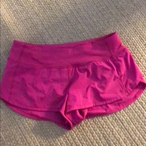 Lululemon speed up pink shorts brand new. No tag